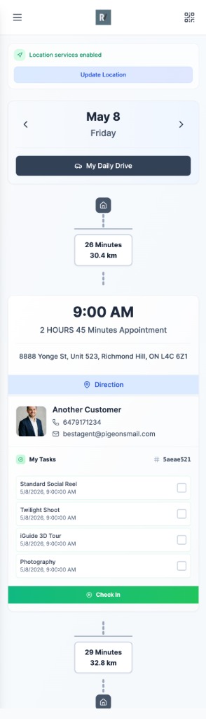 Staff portal mobile preview